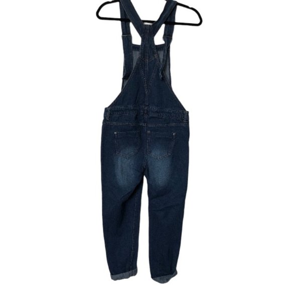 Buffalo David Bitton Ashley Dark Wash Denim Bib Overalls - Picture 4 of 8
